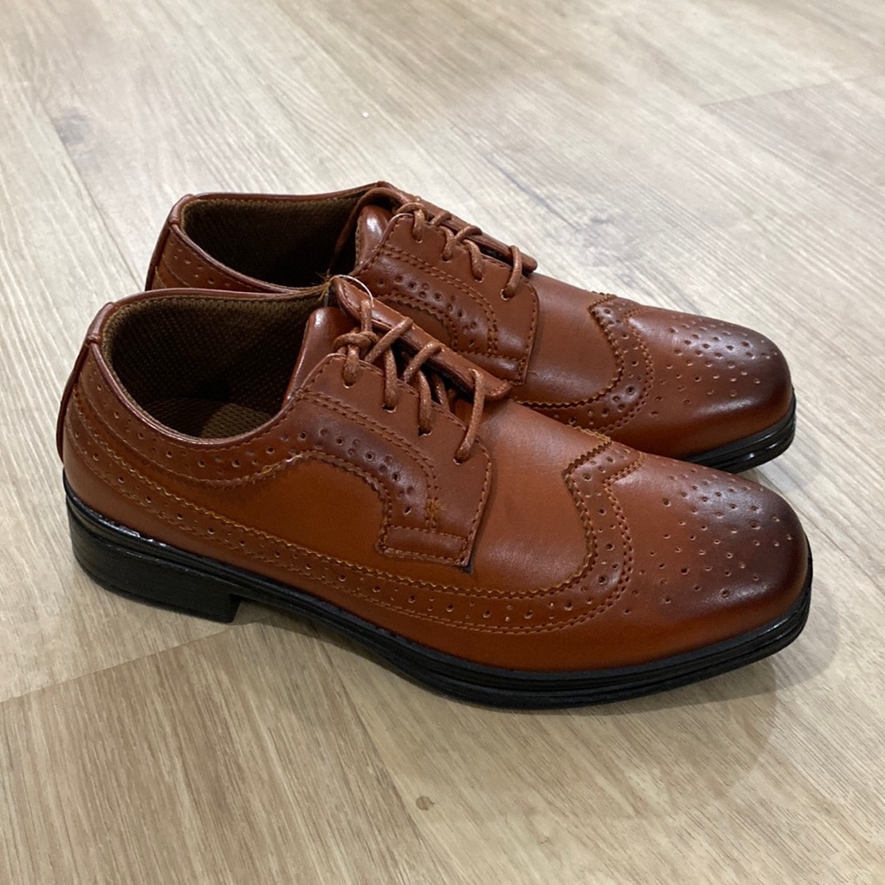 NEW Boys Deer Stags Ace Wingtip Oxfords